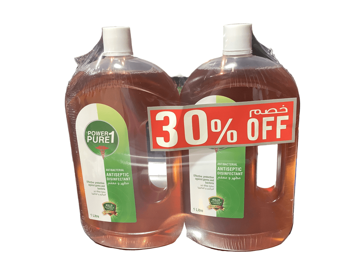 Power Pure 1 Antiseptic Disinfectant 2*1 ltr 30% off - 2kShopping