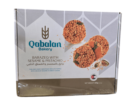 Qabalan Barazek with Sesame 350g|برازق – بسكويت السمسم المقرمش 350 غرام - 2kShopping