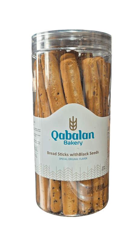 Qabalan Bread Sticks with Black Seeds 350g|كعك عيدان حبة البركة - 2kShopping