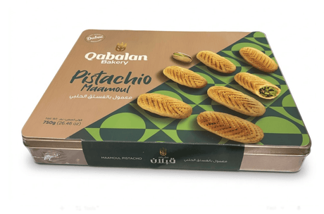 Qabalan Premium Maamoul with Pistachio 750g | قبلان معمول منقش بالفستق الحلبي - 2kShopping