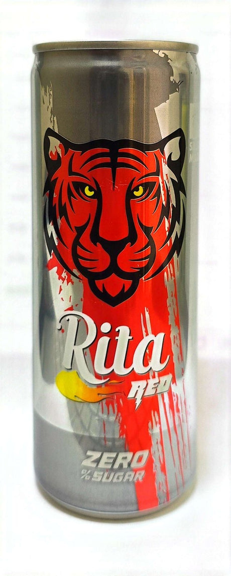 Rita Sparkling Drink Red Zero Sugar Can 240ml | ريتا مشروب غازي أحمر - خالٍ من السكر - 2kShopping