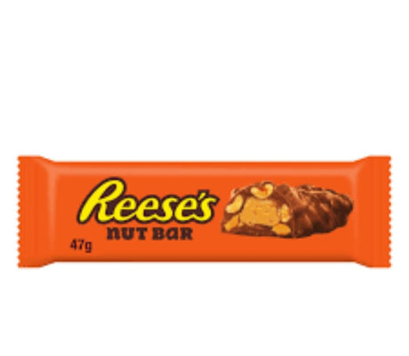 Reese's Crunchy Nut Bar 47g | شوكولاتة ريسيز بزبدة الفول السوداني المقرمشة - 2kShopping