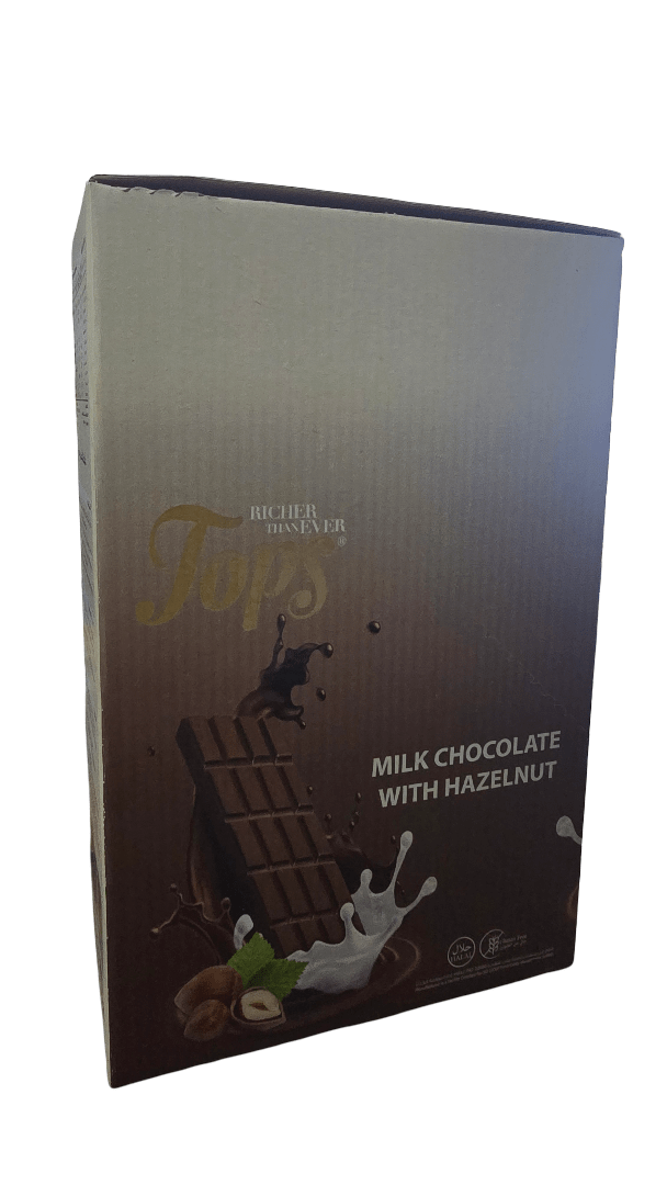 Tops Milk Chocolate w/ Hazelnut 12*100g - 2kShopping