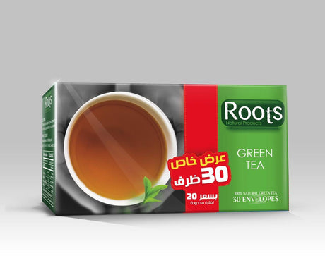 Roots Green Tea Special Offer 20+5 Envelopes Fee |روتس شاي أخضر - 2kShopping
