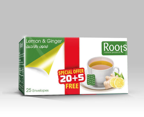 Roots Lemon & Ginger Tea 25 bags - 2kShopping