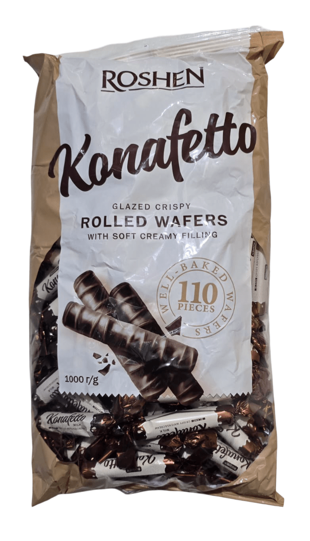 Roshen Konafetto Blanc Bag 1Kg | روشن أصابع وافل بالكريمة - 2kShopping
