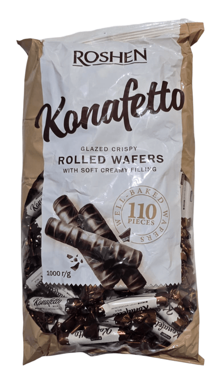Roshen Konafetto Blanc Bag 1Kg | روشن أصابع وافل بالكريمة - 2kShopping