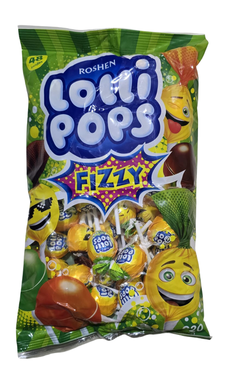 Roshen Lollipops Fizzy Cocktail 920g (48 Pcs) - 2kShopping
