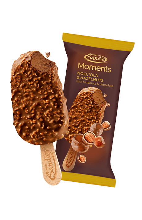Sandra Moments Nocciola & Hazelnuts Ice Cream 85g - 2kShopping