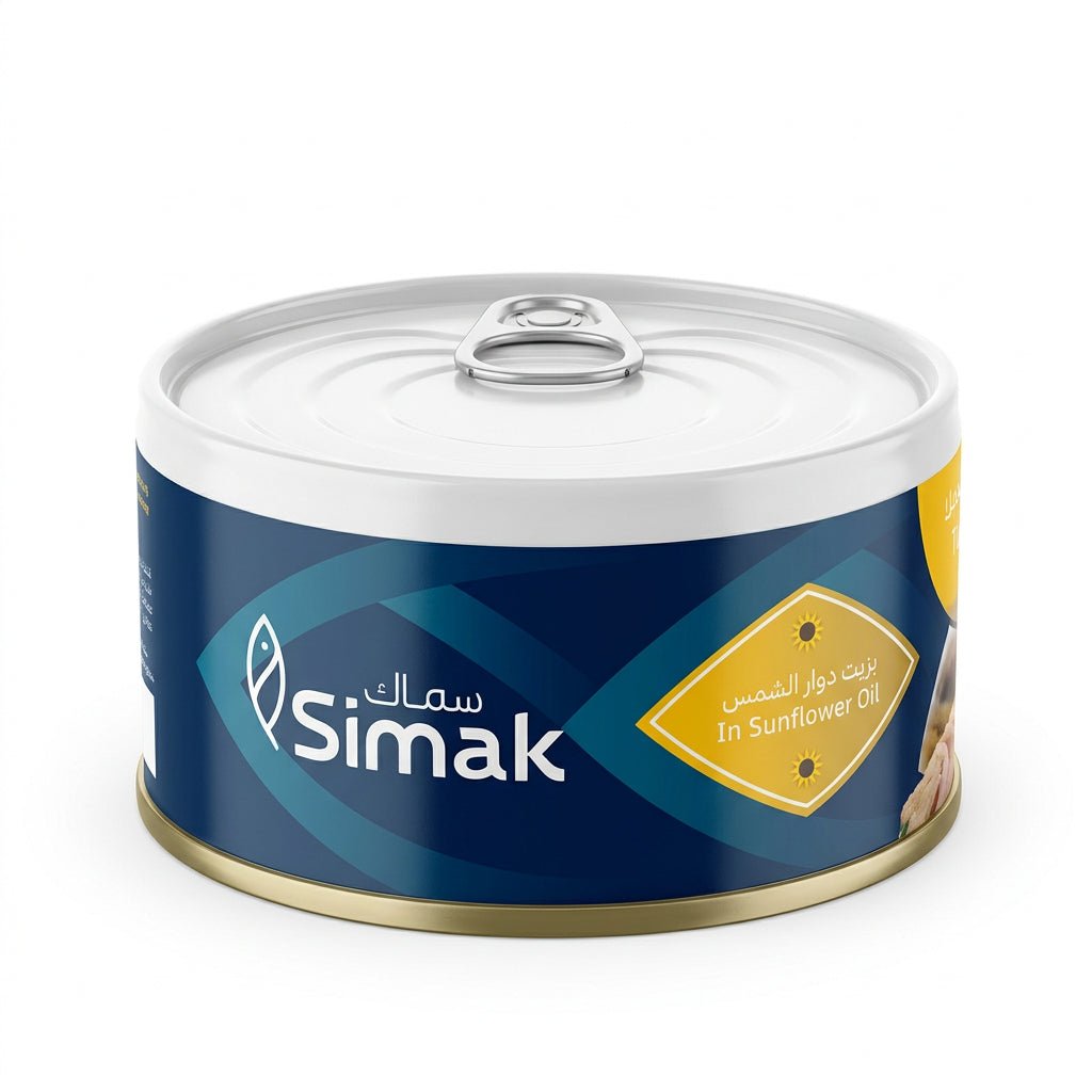 Simak Tuna Chunks Skipjack in Sunflower Oil 170g | سماك قطع تونة سكيب جاك بزيت دوار الشمس - 2kShopping