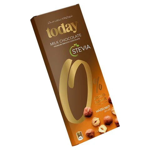 Today Zero Sugar Milk Chocolate Hazelnut 60g| توداي شوكولاتة الحليب بالبندق - 2kShopping