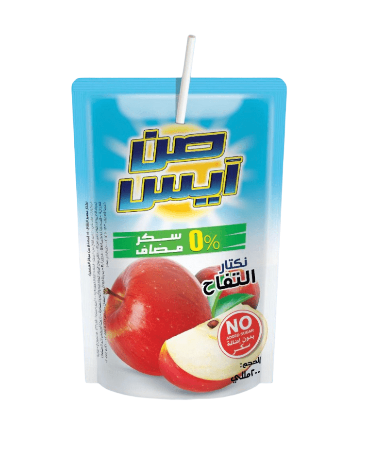 Sun Ice Sugar - Free Apple Nectar 200ml | صن آيس نكتار التفاح - 2kShopping