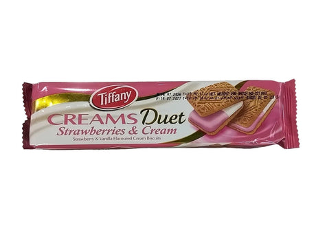 Tiffany Biscuits Cream Duet Strawberries & Cream 80G - 2kShopping