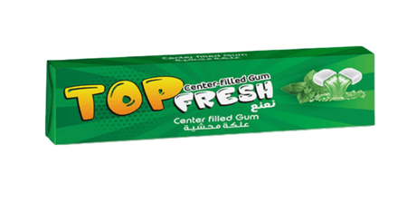 Top Fresh Gum Stick Spearmint 5g | توب فريش علكة نعنع - 2kShopping