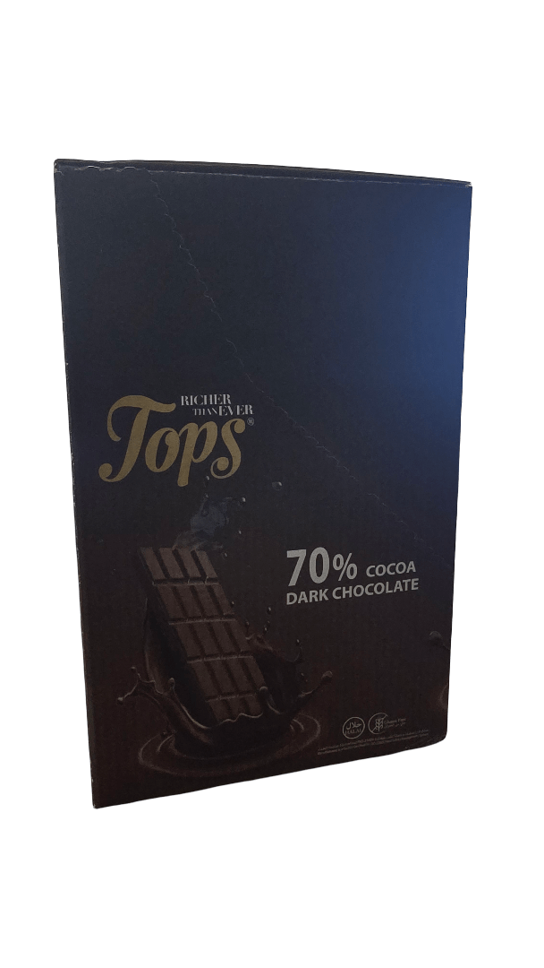 Tops 70% Cocoa Dark Chocolate 100g 12*100g - 2kShopping