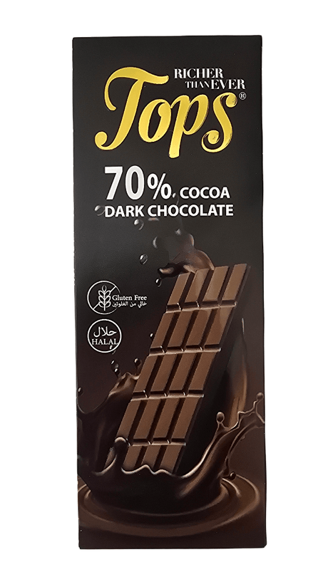 Tops 70% Cocoa Dark Chocolate 100g - 2kShopping