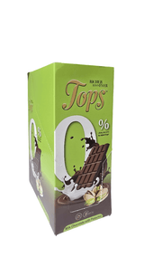 Tops Chocolate Bar Milk with Pistachio Sugar - Free Pack 12 X 50g - 2kShopping