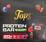 Tops Protein Bar 70% Dark Chocolate with Mixed Berries 12x60g - 2kShopping