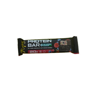 Tops Protein Bar 70% Dark Chocolate with Mixed Berri...
