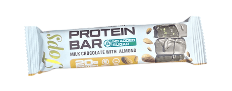 Tops Protein Bar Milk Chocolate and Almond 20g No Sugar Added - 2kShopping