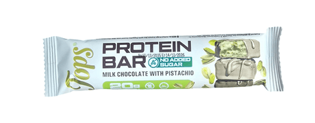 Tops Protein Bar Milk Chocolate With Pistachio 20g No Sugar Added - 2kShopping