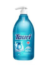 Touri Dishwashing Liquid 1500ml Eucalyptus | توري سائل جلي اوكالبتوس مع عرض ليفة - 2kShopping