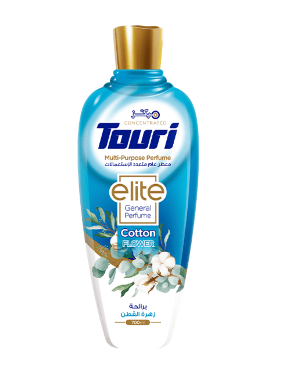 Touri Elite Perfume Cotton Flower 700ml | توري ايليت معطر متعدد الاستعمالات زهرة القطن - 2kShopping