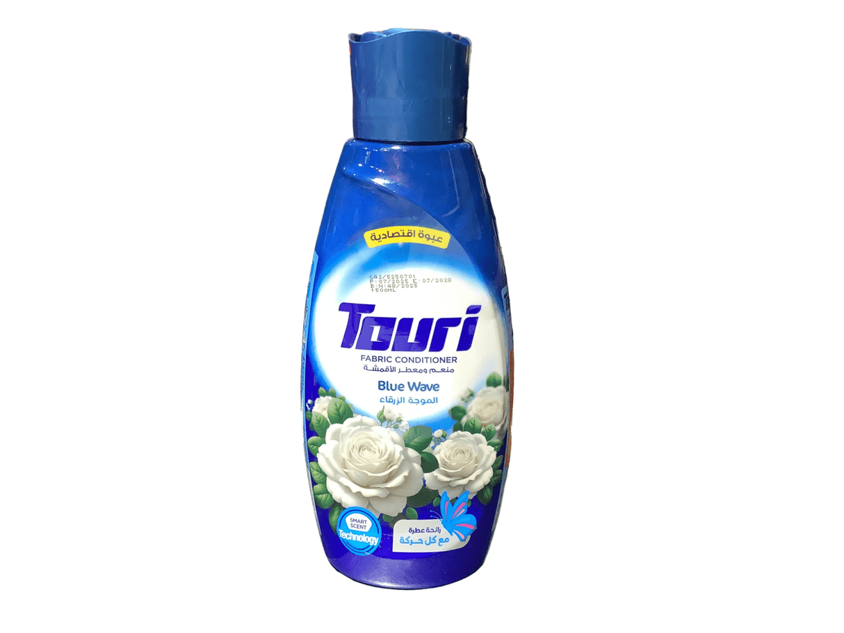 Touri Fabric Softener 1500ml - Blue Wave Freshner | توري منعم ومعطر الاقمشة الموجه الزرقاء - 2kShopping