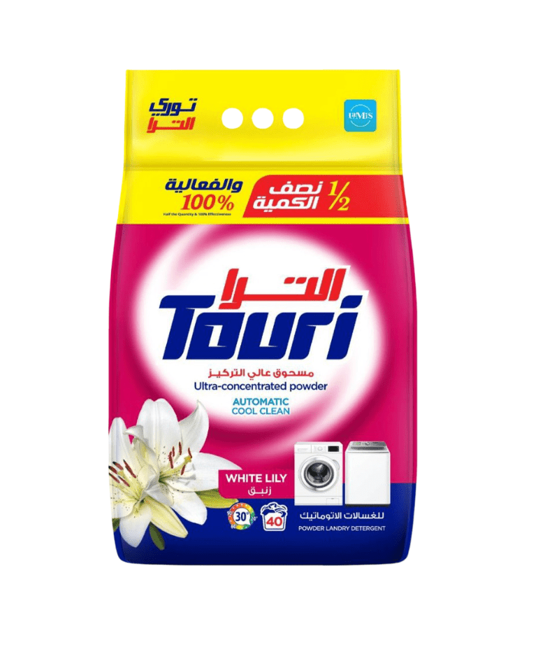 Touri Laundry Detergent Powder 4Kg | توري مسحوق غسيل الملابس - 2kShopping
