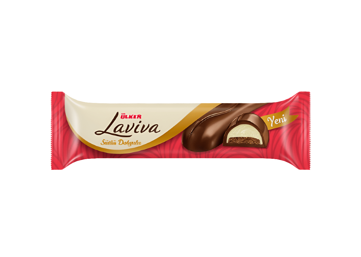 Ulker Laviva White Chocolate 35g | شوكولاتة لافيفا اولكر بيضاء - 2kShopping