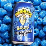 Warheads Sour Blue Raspberry Soda 355ml | وور هيدز مشروب بنكهة التوت الأزرق الحامض - 2kShopping