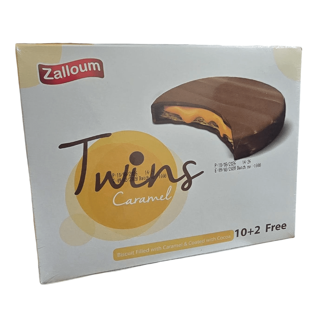 Zalloum Yummy Twins Caramel Pack of 12 x 22g - 2kShopping