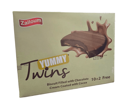 Zalloum Yummy Twins Chocolate Pack of 12 x 22g - 2kShopping