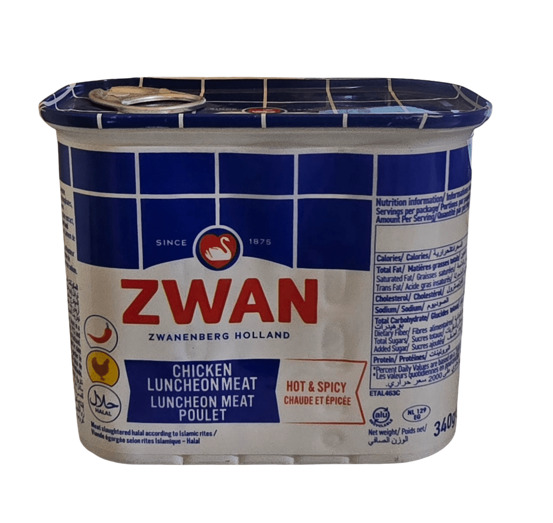 Zwan Chicken Luncheon Meat Hot & Spicy 340g | لحم لانشون دجاج حارة ومبهرة - 2kShopping