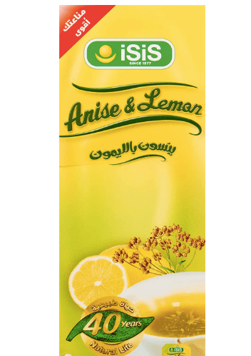 iSiS Anise Lemon Tea 25 sachets | ايزيس ينسون بالليمون - 2kShopping