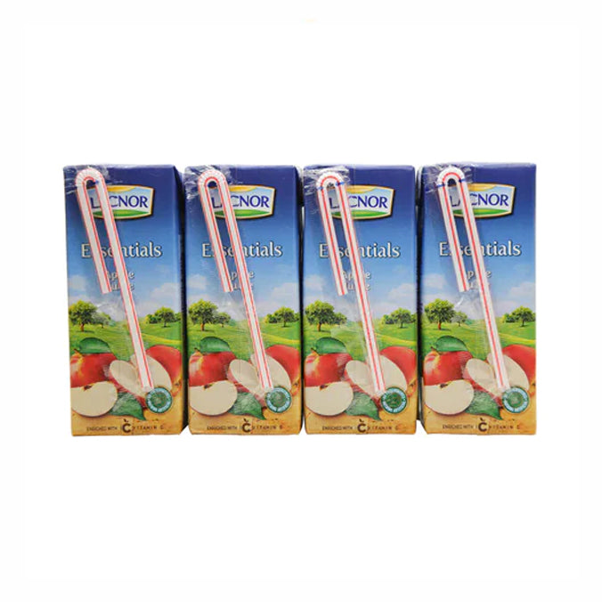 Lacnor Essentials Apple Juice 180ml  Pack of 8|عصير لاكتور تفاح علبه ٨ حبات