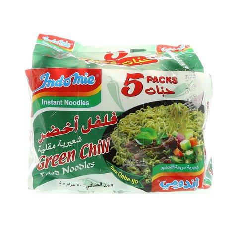 Indomie Green Chili Fried Noodles 80g x Pack of 5 - 2kShopping.com - Grocery | Health | Technology