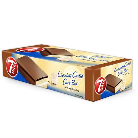 7Days Chocolate Coated Cake Bar with Vanilla Filling 40gx10 - 2kShopping.com