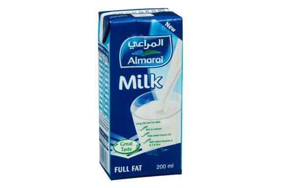 Almarai Long Life Milk 200ml | حليب كامل الدسم