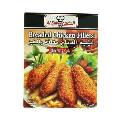 Al Kabeer Breaded Chicken Fillets Hot "N" Spicy 330g - 2kShopping.com - Grocery | Health | Technology
