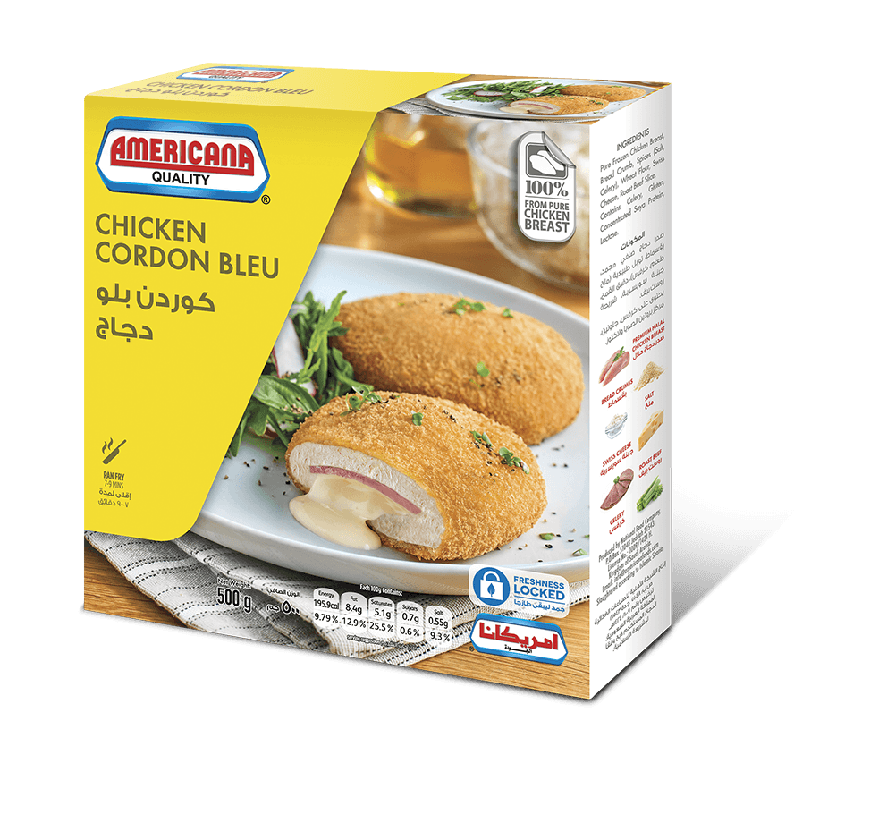 Americana Chicken Cordon Bleu 500g | كوردون بلو دجاج