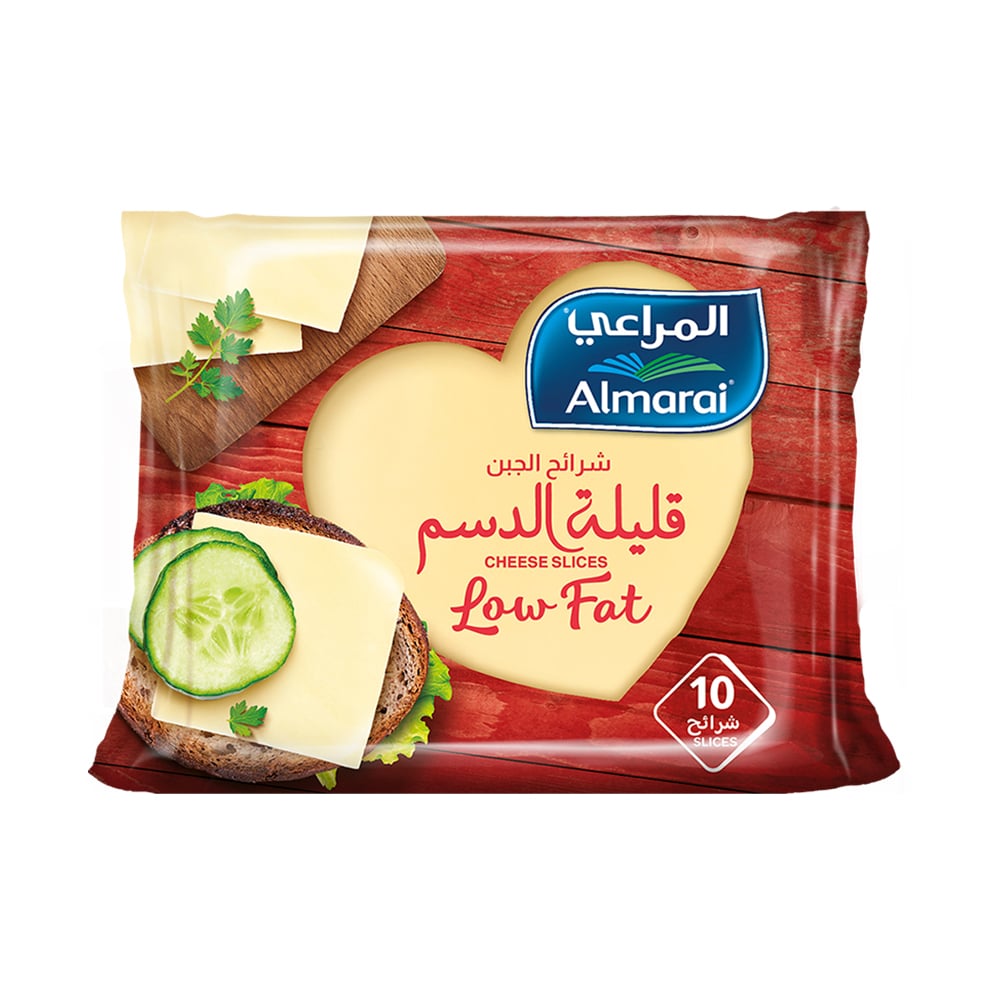Almarai Low Fat Slices Cheese 200g | شرائح الجبن قليلة الدسم
