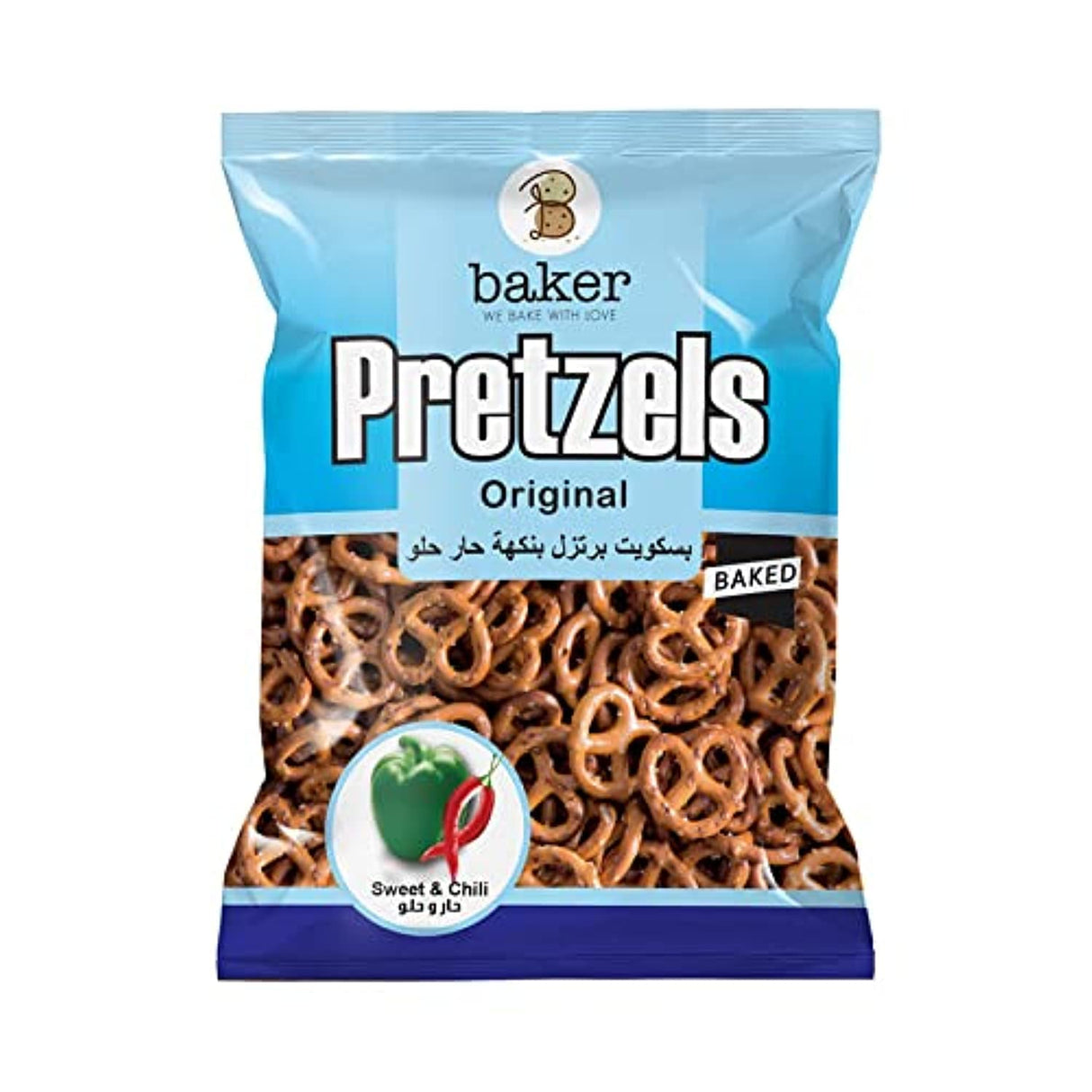 Baker Pretzels Sweet and Chili 270g | بسكوت برتزل حار حلو - 2kShopping