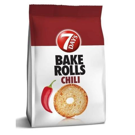 7Days Bake Rolls Chilli 80g | بيك رولز حار - 2kShopping