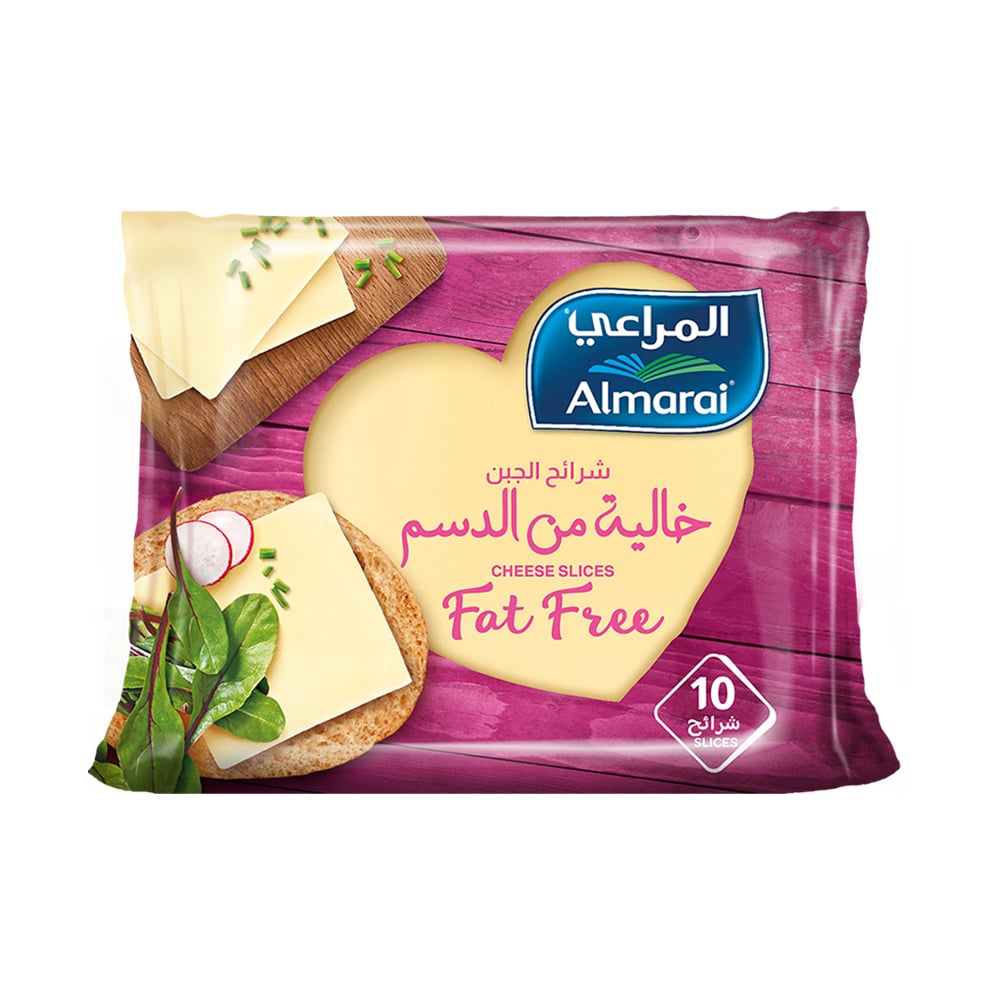 Almarai Fat Free Slices Cheese 200g | جبنة شرائح خالية من الدسم