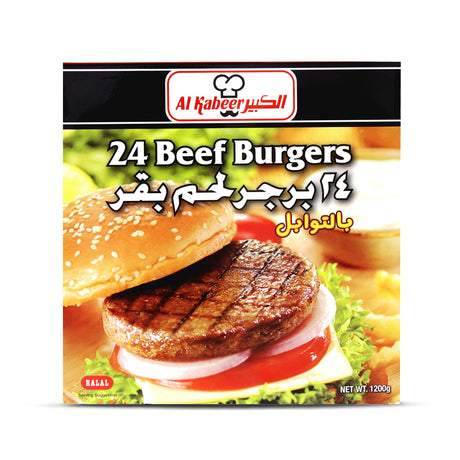 Al Kabeer 24 Beef Burger Spicy 1.2Kg - 2kShopping.com