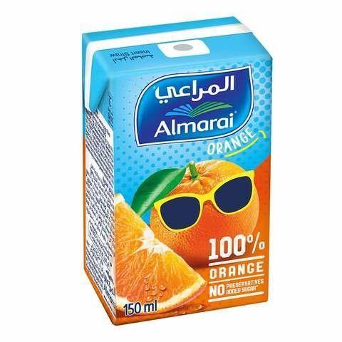 Almarai Orange Juice 100% 150ml - 2kShopping.com - Grocery | Health | Technology
