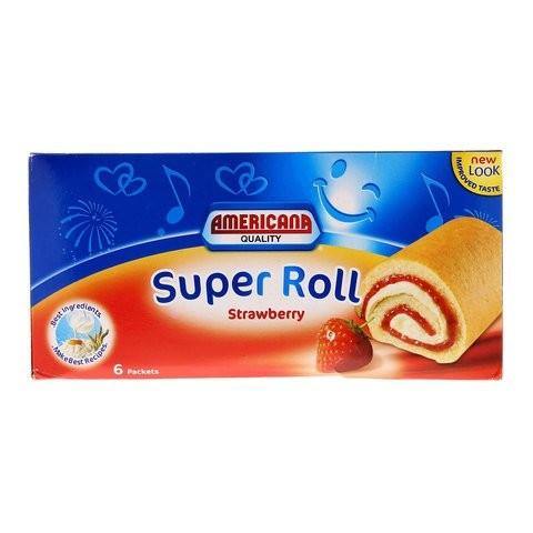 Americana Strawberry Super Roll Cake 60g x Pack of 6 - 2kShopping.com - Grocery | Health | Technology