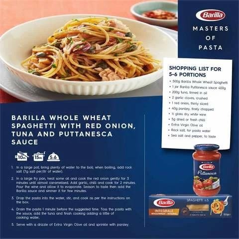 Barilla Integrale Spaghetti No. 5 500g - 2kShopping.com - Grocery | Health | Technology