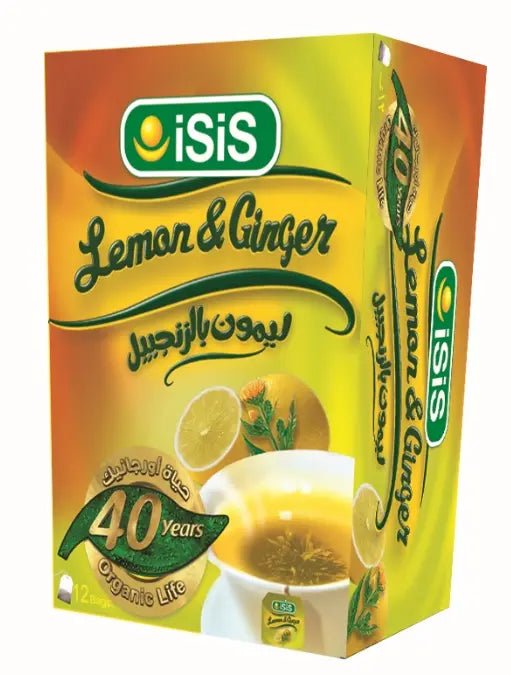 iSiS Lemon Ginger Tea 25 sachets | ايزيس ليمون بالزنجبيل - 2kShopping